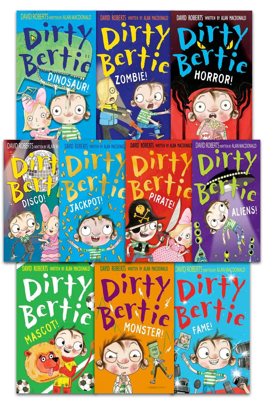 Dirty Bertie Series 3 : 10 Books Collection Set by David Roberts NEW Pack | Ages 5-7 - Lets Buy Books