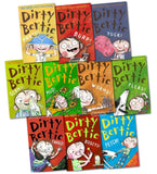 Dirty Bertie Series 1 Collection 10 Books Gift Set By Alan MacDonald Bogeys, Fangs, Fetch