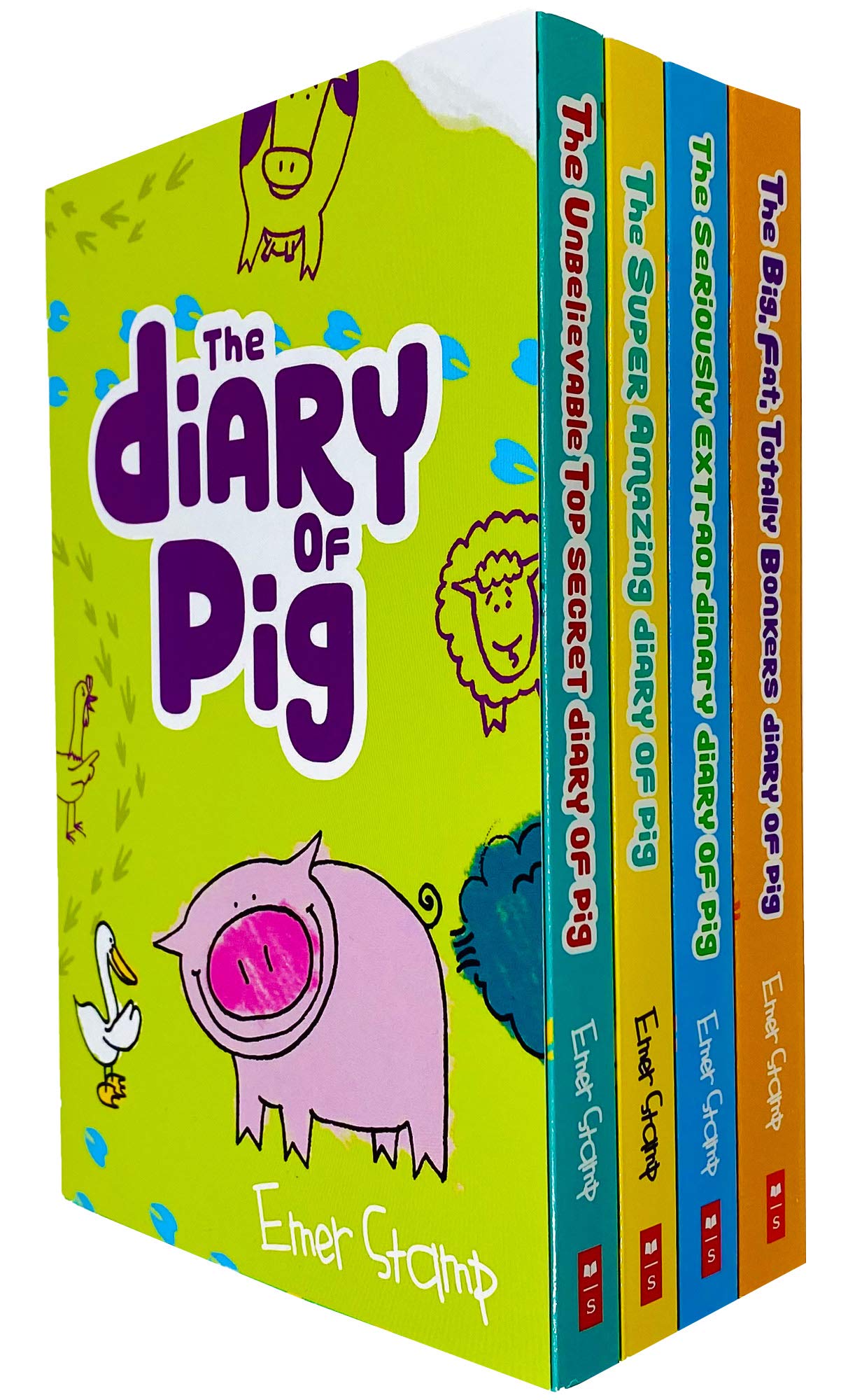 Pig Diary Series 4 Books Collection Set by Emer Stamp Paperback (Seriously Extraordinary) - Lets Buy Books