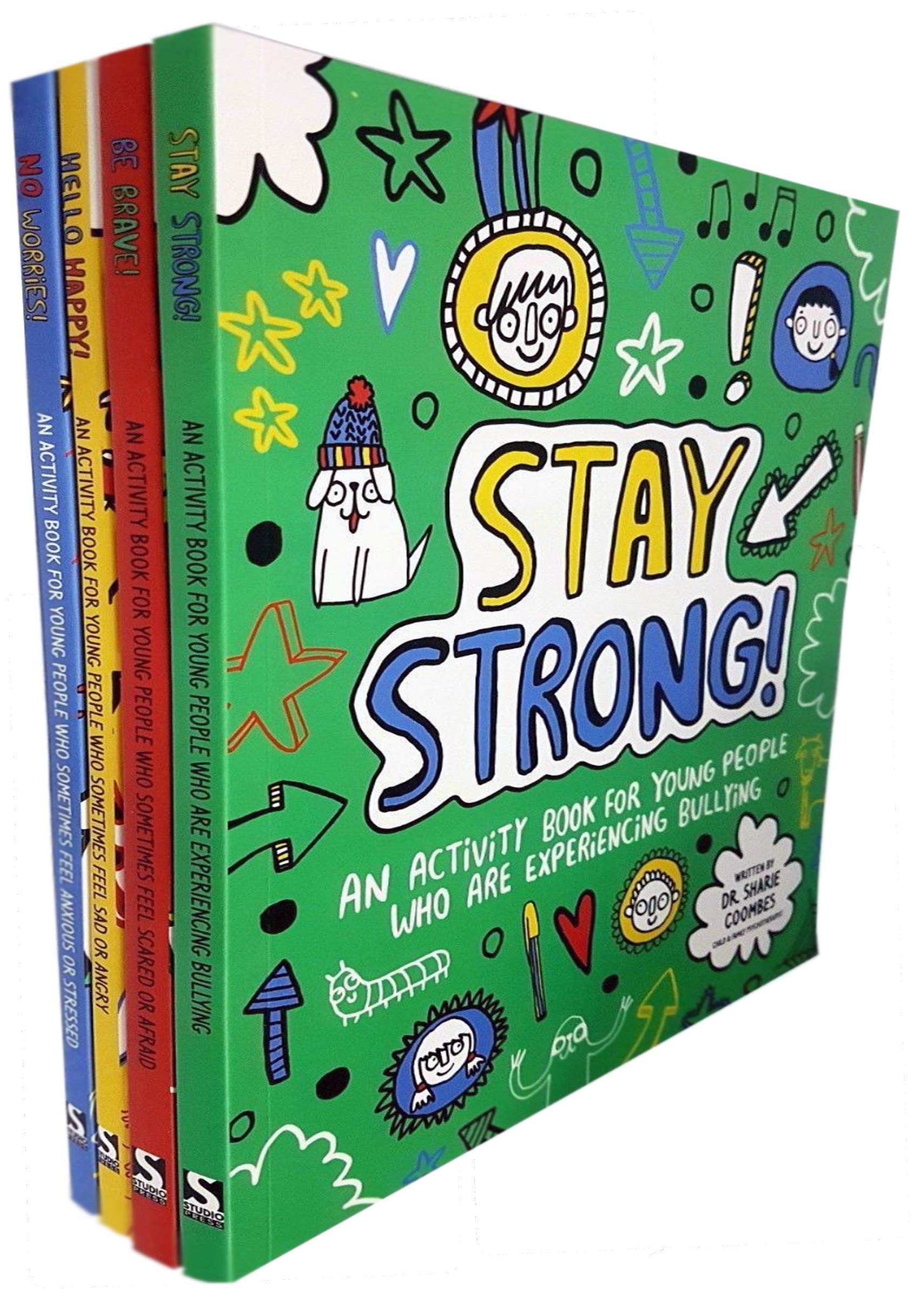 Mindful Kids 4 Books Collection Set ( Hello Happy!, No Worries!, Be Brave!, Stay Strong! ) - Lets Buy Books