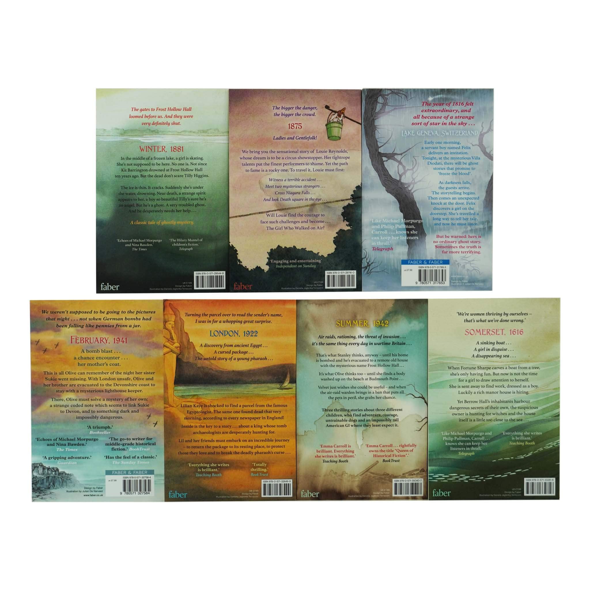 Emma Carroll 7 Books Collection Set Letters From The Lighthouse, Frost Hollow Hall - Lets Buy Books