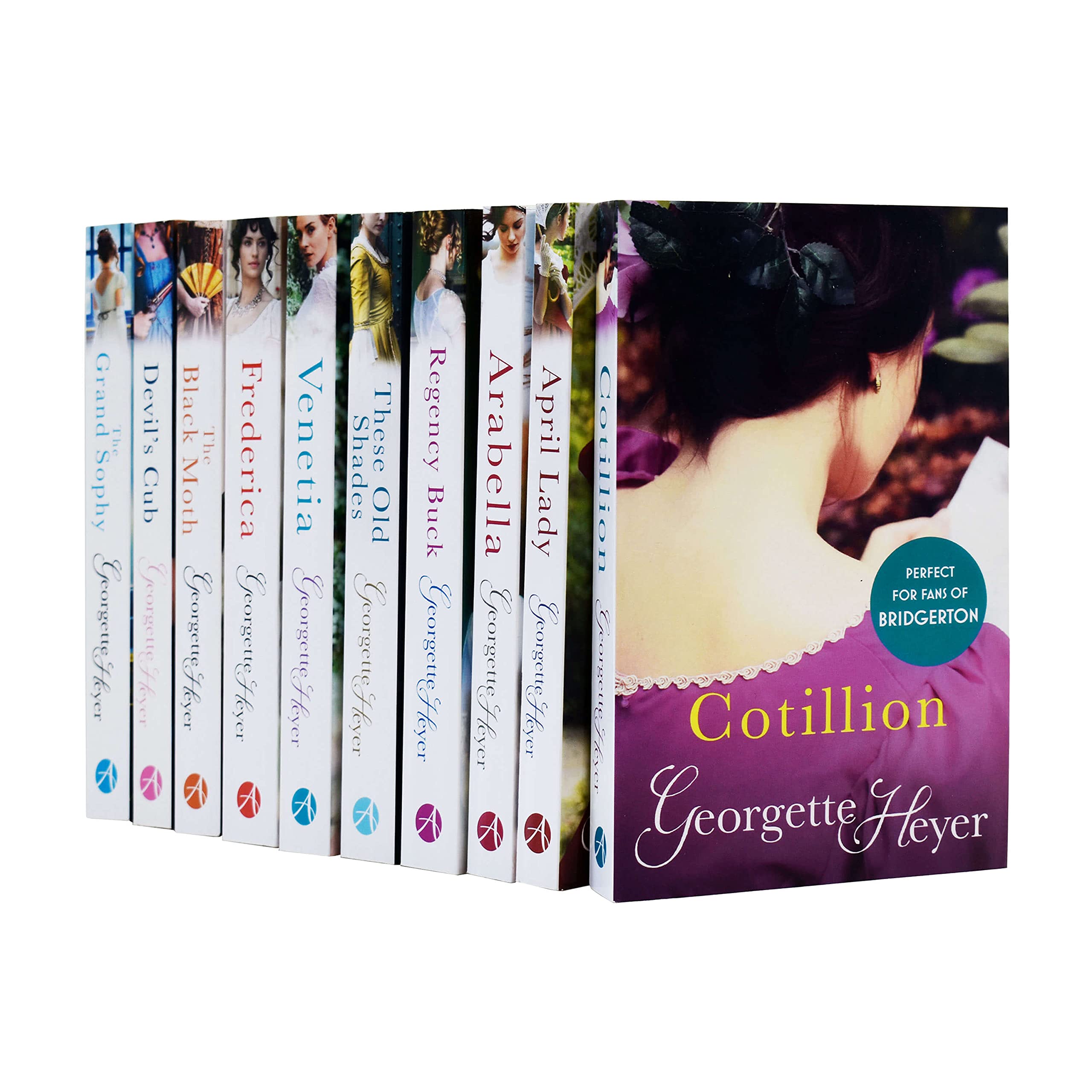 Georgette Heyer Collection 10 Books Set (Devil's Cub, Venetia, Cotillion,Frederica) - Lets Buy Books