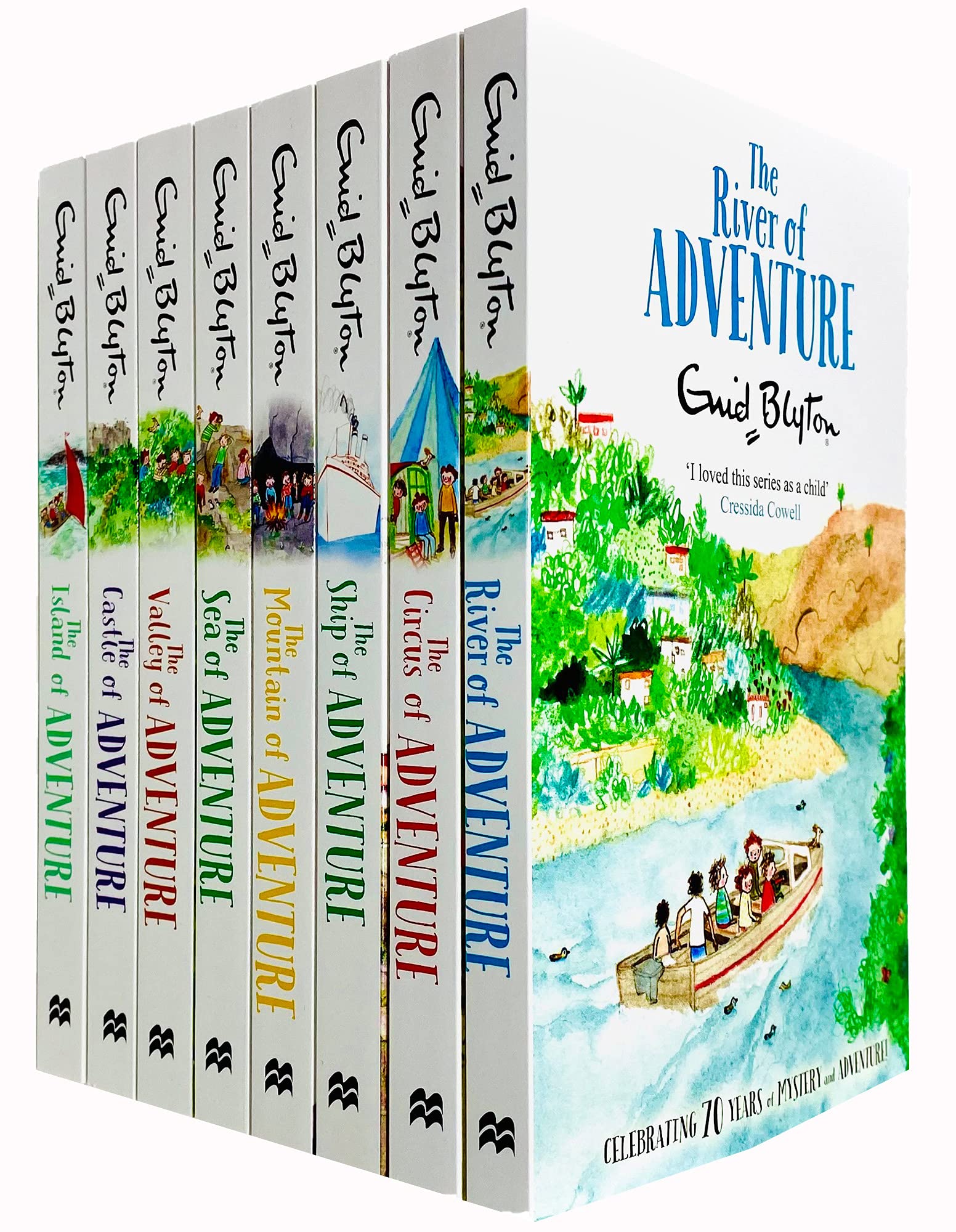 Enid Blyton Adventure Series Books 1-8 Collection Set Island of Adventure Paperback - Lets Buy Books