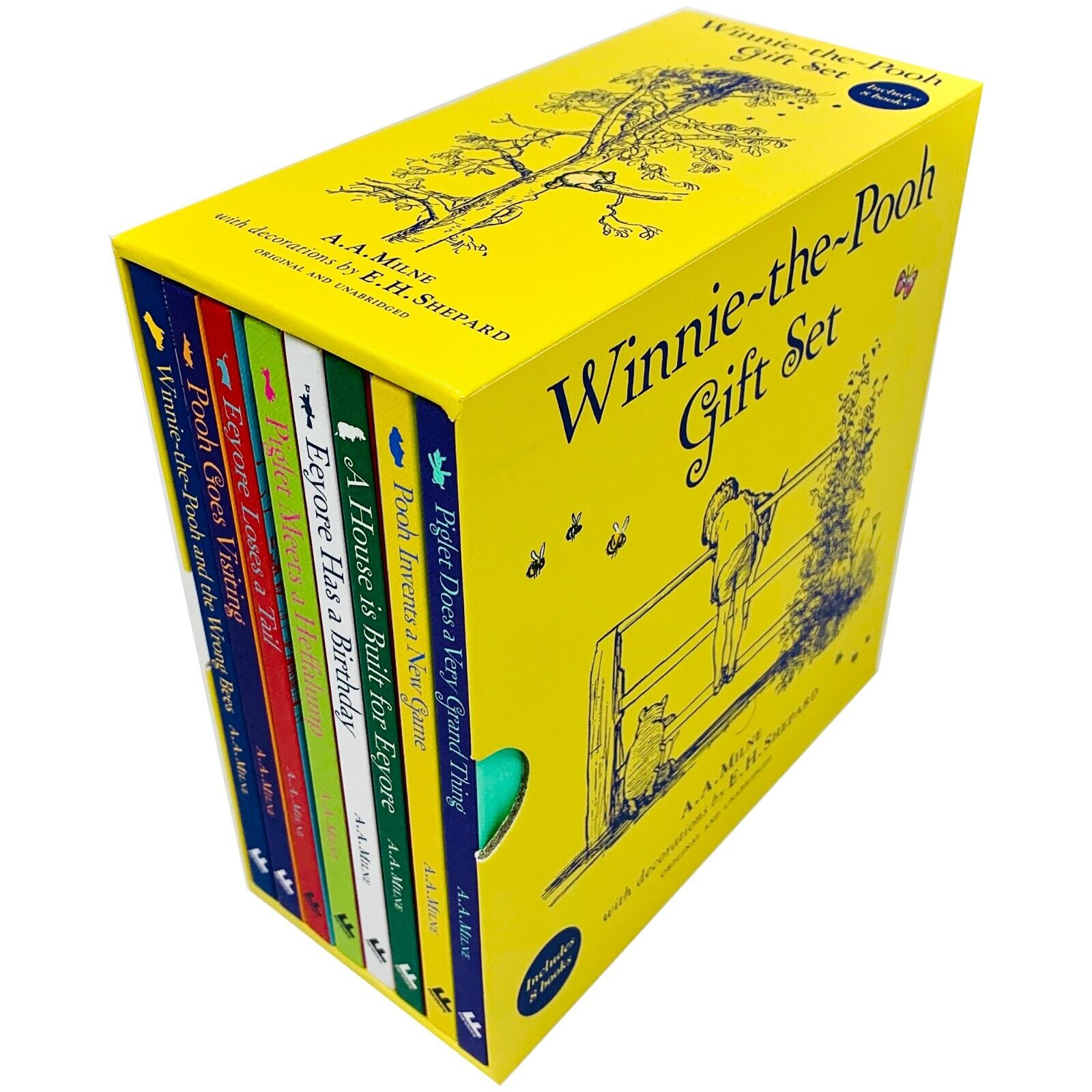 Winnie The Pooh Gift Set by A.A.Milne 8 Books Box Set Hardcover - Lets Buy Books