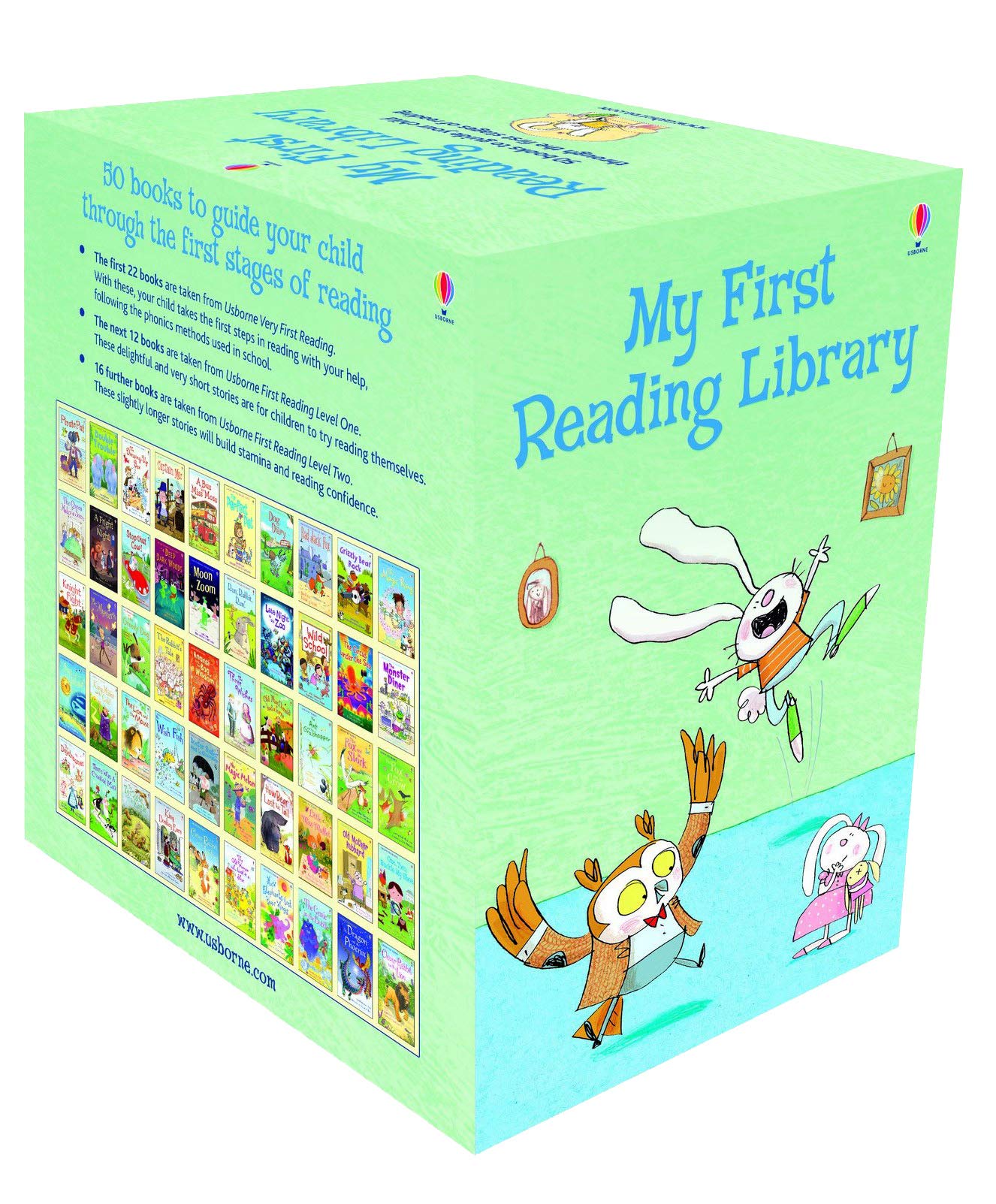 Usborne My Very First Reading Library 50 Books Set Collection Pack Early Level 1 and 2 - Lets Buy Books