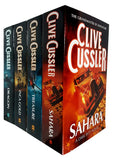 Clive Cussler 4 Books Collection Set, Inca Gold, Treasure, Dragon, Sahara Paperback - Lets Buy Books
