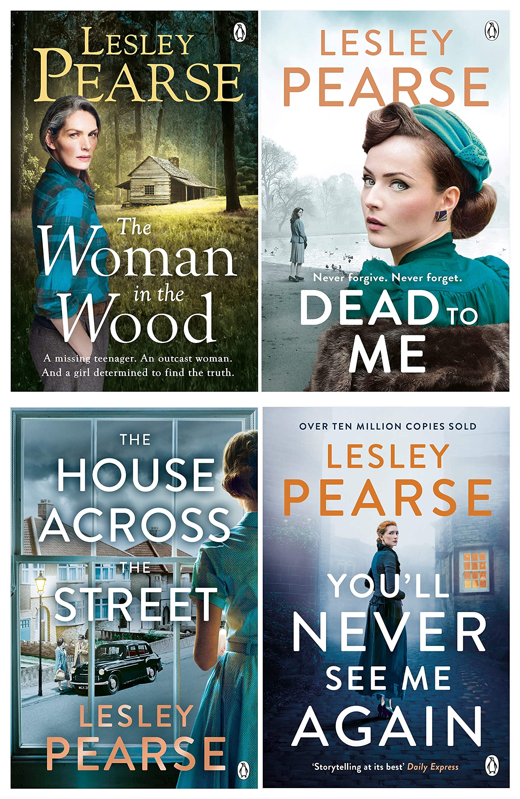 Lesley Pearse 4 Books Collection Set (Dead to Me, Woman in the Wood) Paperback - Lets Buy Books