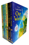 Usborne Look Inside Our world 6 Books Collection Set | Look Inside Space | Hardcover - Lets Buy Books