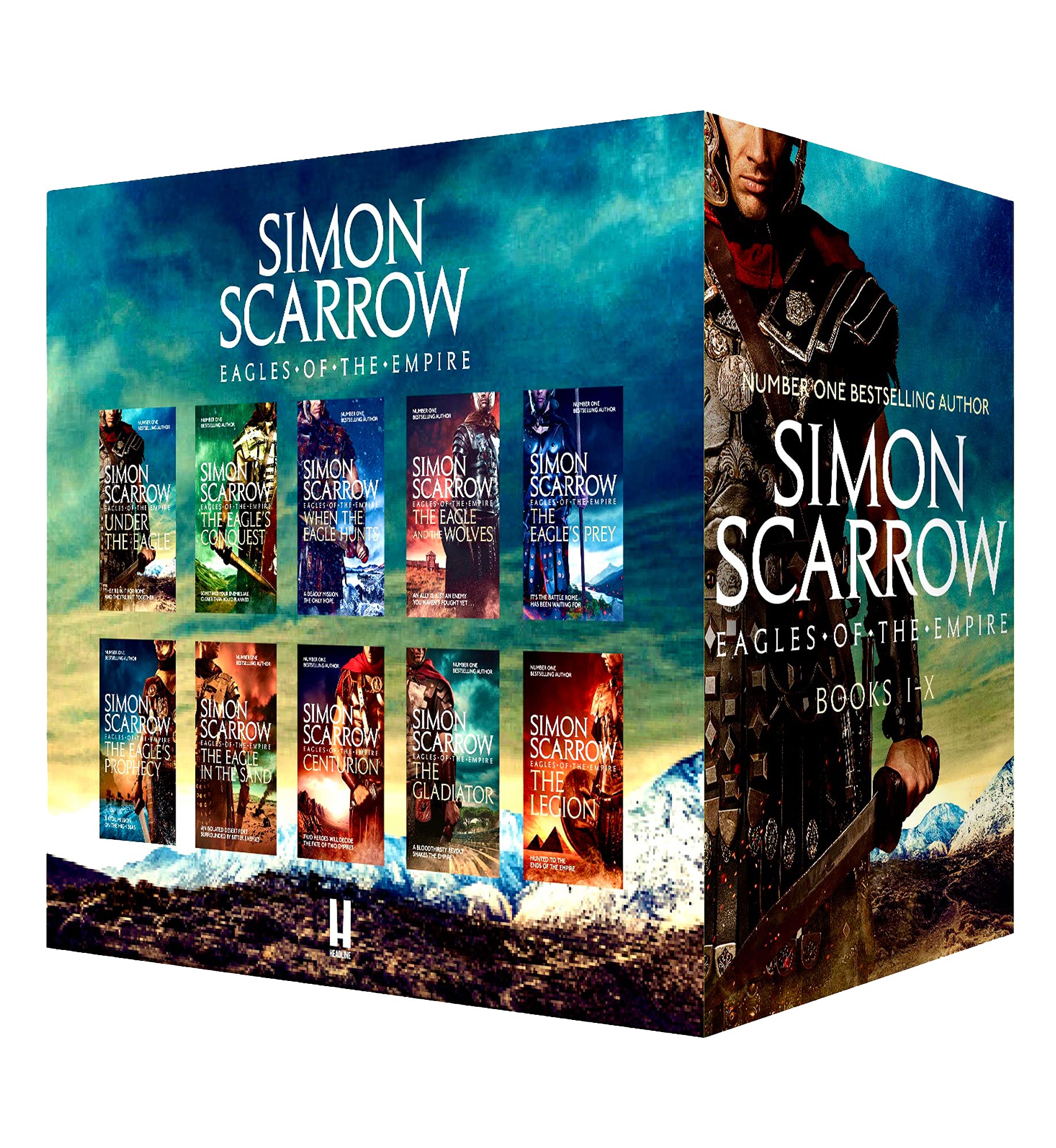 Eagles of Empire Series Books 1-10 Collection Box Set by Simon Scarrow Paperback - Lets Buy Books