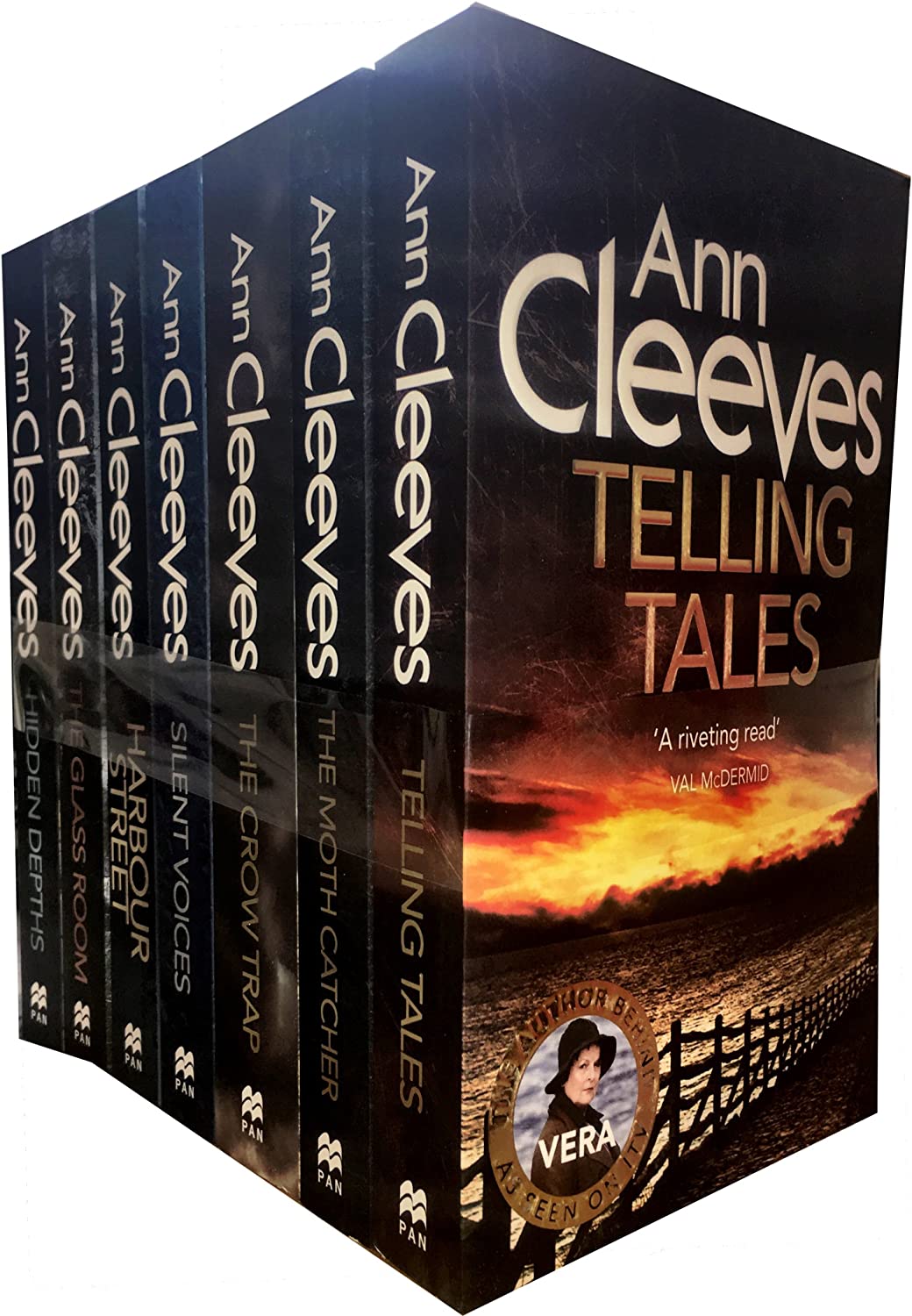 Ann Cleeves TV Vera Stanhope Series Collection 7 Books Set Telling Tales Paperback - Lets Buy Books