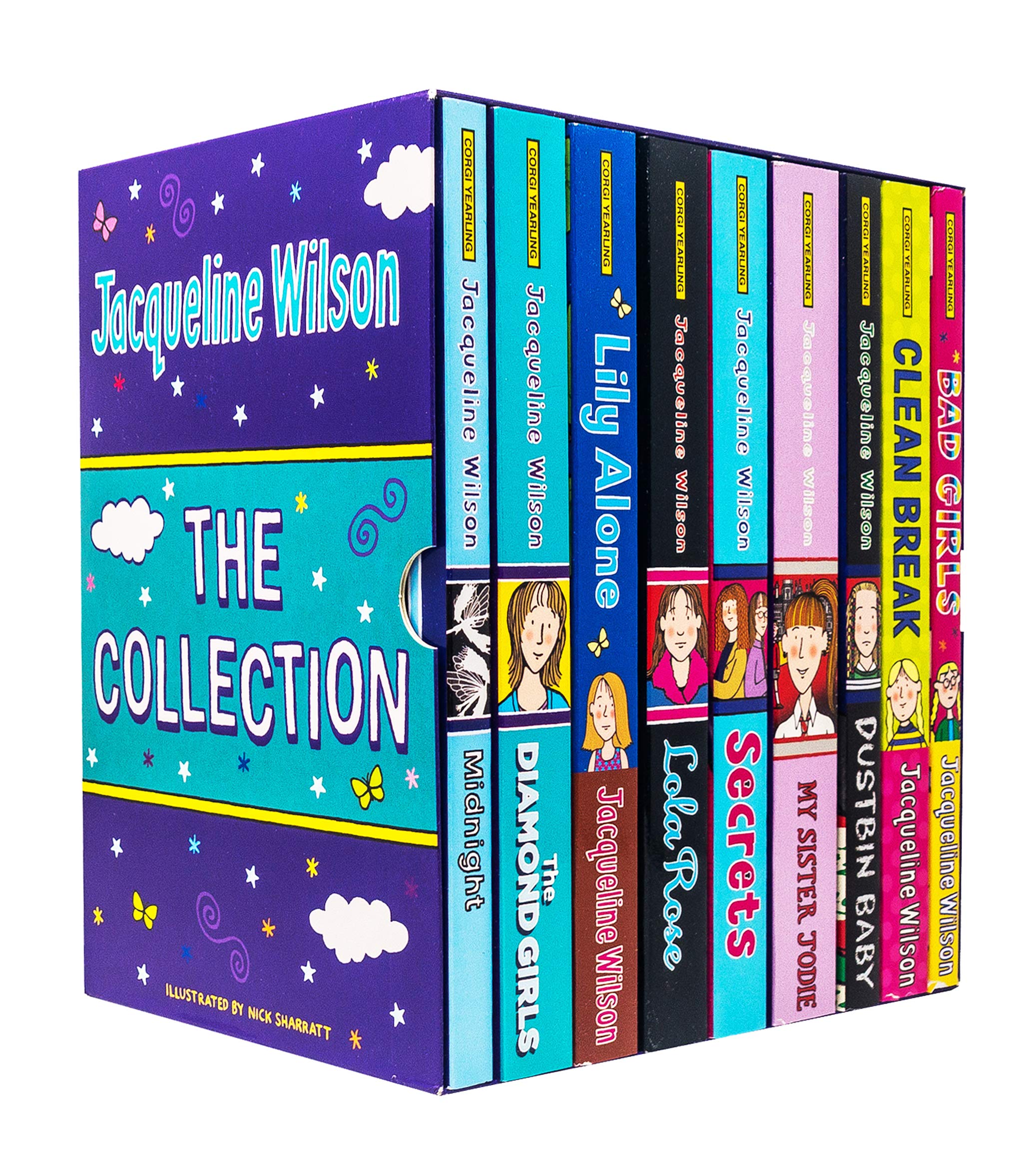 Jacqueline Wilson 9 Books Collection Box Set (Bad Girls, Clean Break, Lola Rose & More) - Lets Buy Books