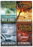 Bernard Cornwell Collection 4 Books Set (Scoundrel, Wildtrack, Sea Lord, Crackdown) NEW - Lets Buy Books