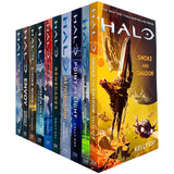 Halo Series 10 Books Collection Set Hunters in the (Dark, Last Light & New Blood) NEW - Lets Buy Books