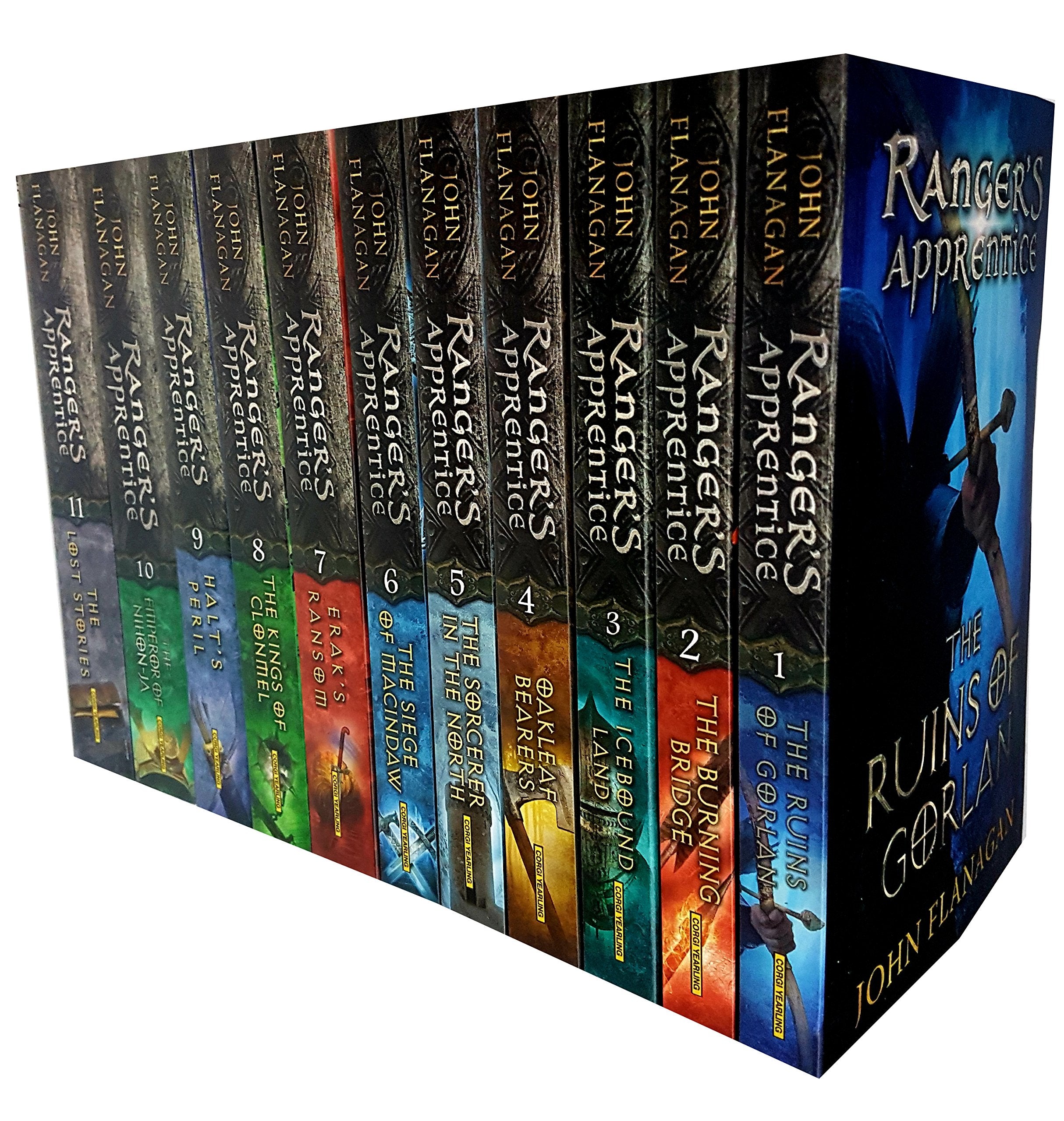 John flanagan Rangers Apprentice Series 11 Books Collection Set ( Halt's Peril ) Paperback - Lets Buy Books