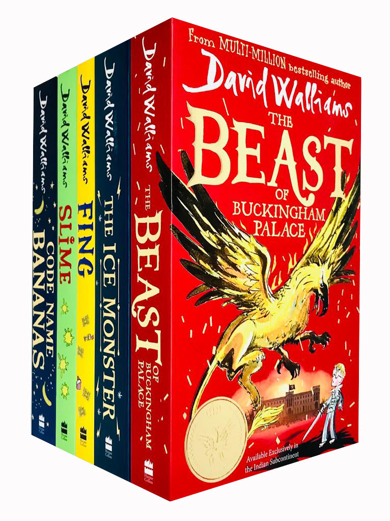 David Collection Books David Walliams Collection 5 Books Set ( Fing, Ice Monster, Slime, Code ...