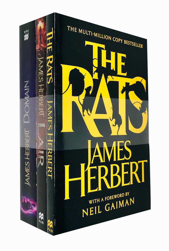 The Rats Trilogy 3 Books Collection Set by James Herbert (Domain, Lair, The Rats) Paperback - Lets Buy Books