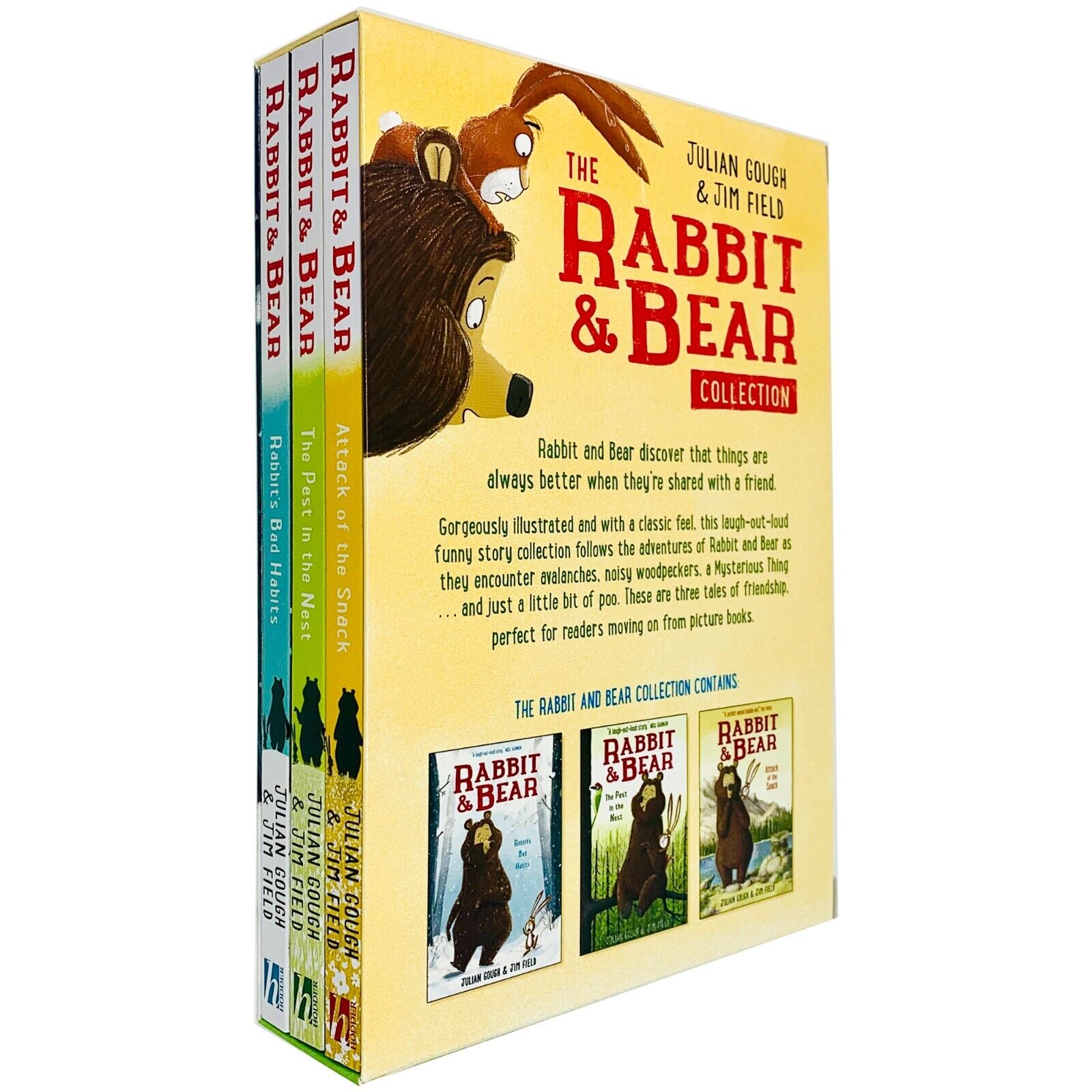 The Rabbit & Bear Collection (Attack of Snack, Pest in Nest) by Julian Gough & Jim Field - Lets Buy Books