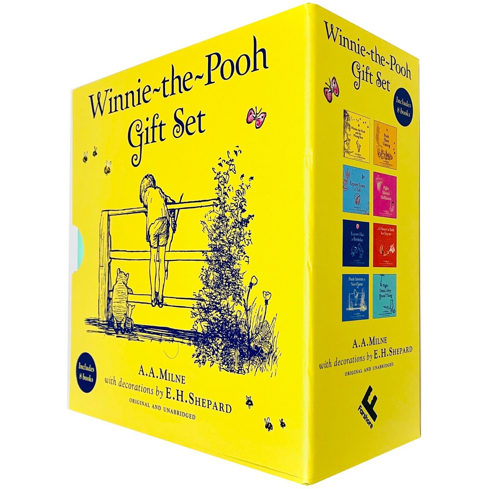 Winnie The Pooh Gift Set by A.A.Milne 8 Books Box Set Hardcover - Lets Buy Books