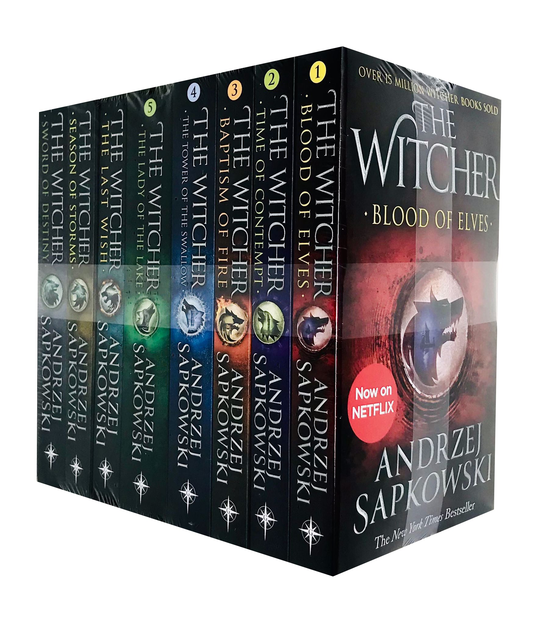 Witcher Series by Andrzej Sapkowski 8 Books Collection Set NETFLIX (The