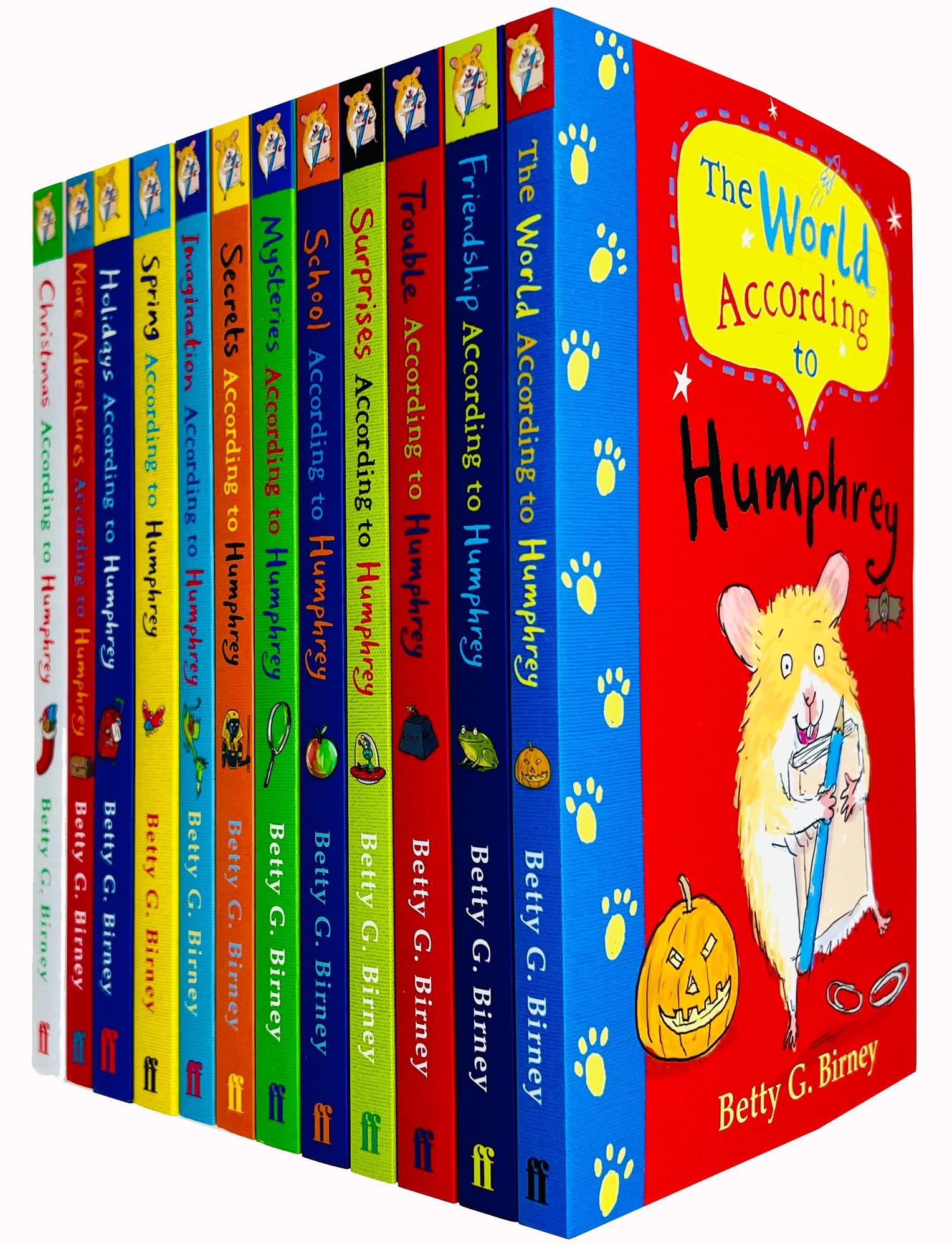 According to Humphrey 12 Books Collection Set by Betty G. Birney - complete paperback series for ages 7-9