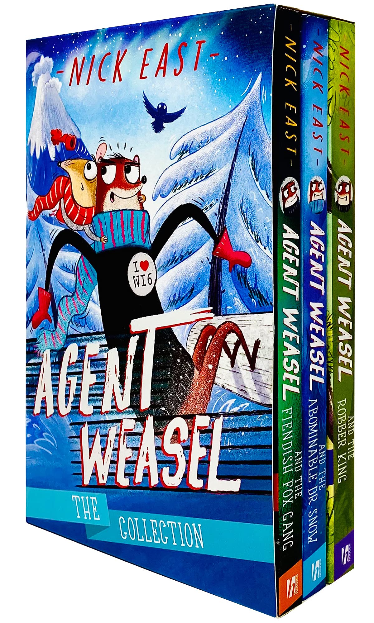 Agent Weasel Series 3 Books Collection Set by Nick East - Paperback boxset for ages 7-9, includes Fiendish Fox Gang, Abominable Dr Snow and Robber King