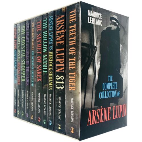 Arsene Lupin box set by Maurice Leblanc - paperback format showing full 11 book collection