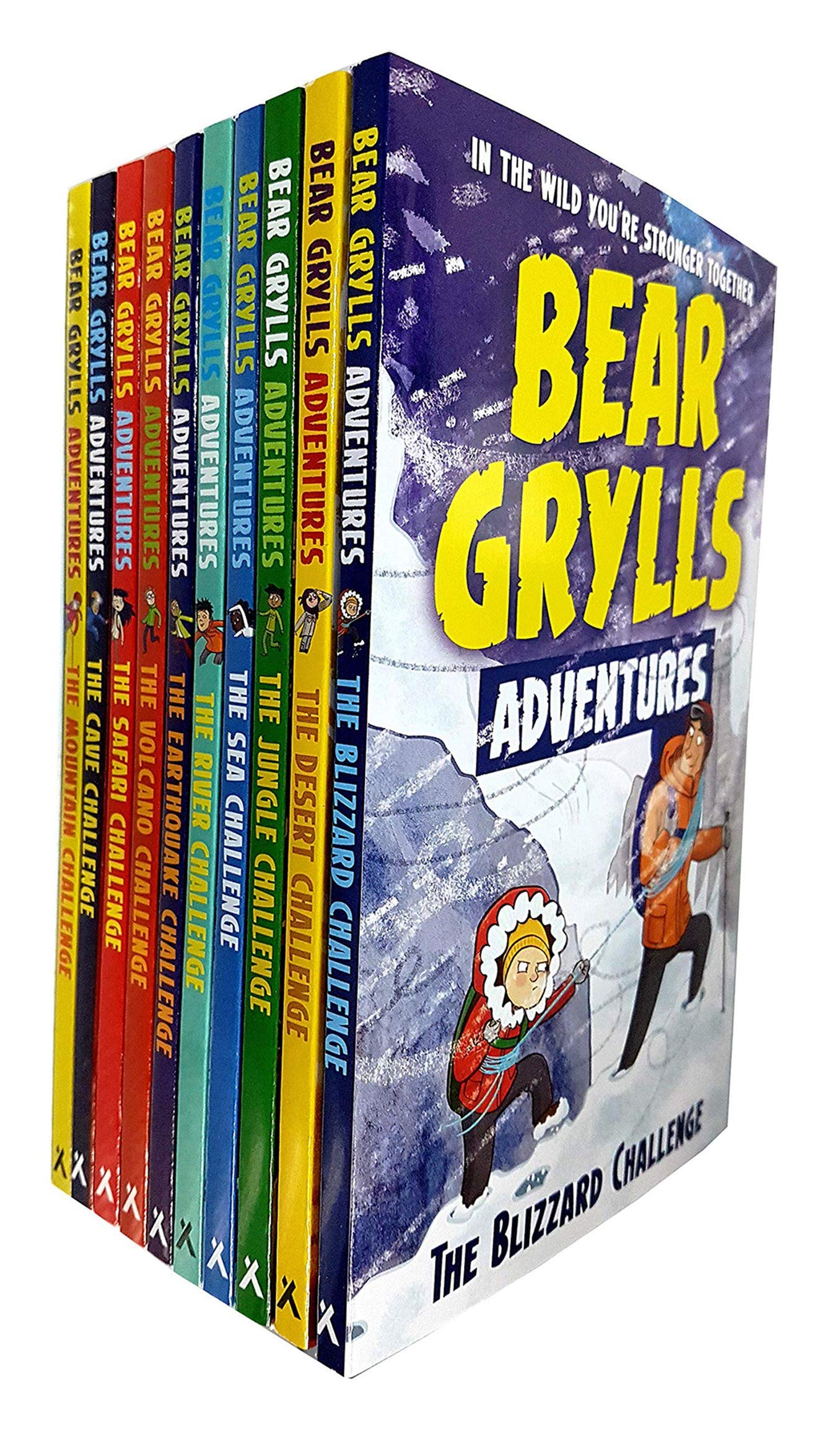 A Bear Grylls Adventure 10 Books Collection Set - Blizzard, Desert, Jungle Challenge and more - Paperback - Ages 7-9