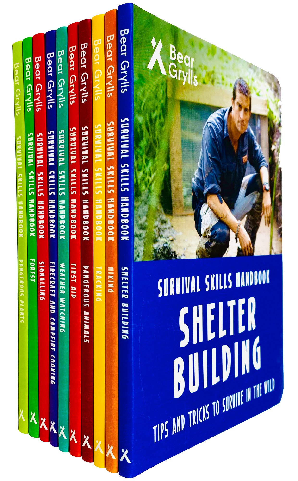 Bear Grylls Survival Skills Handbook 10 Books Collection Set - Paperback - Ages 9-12