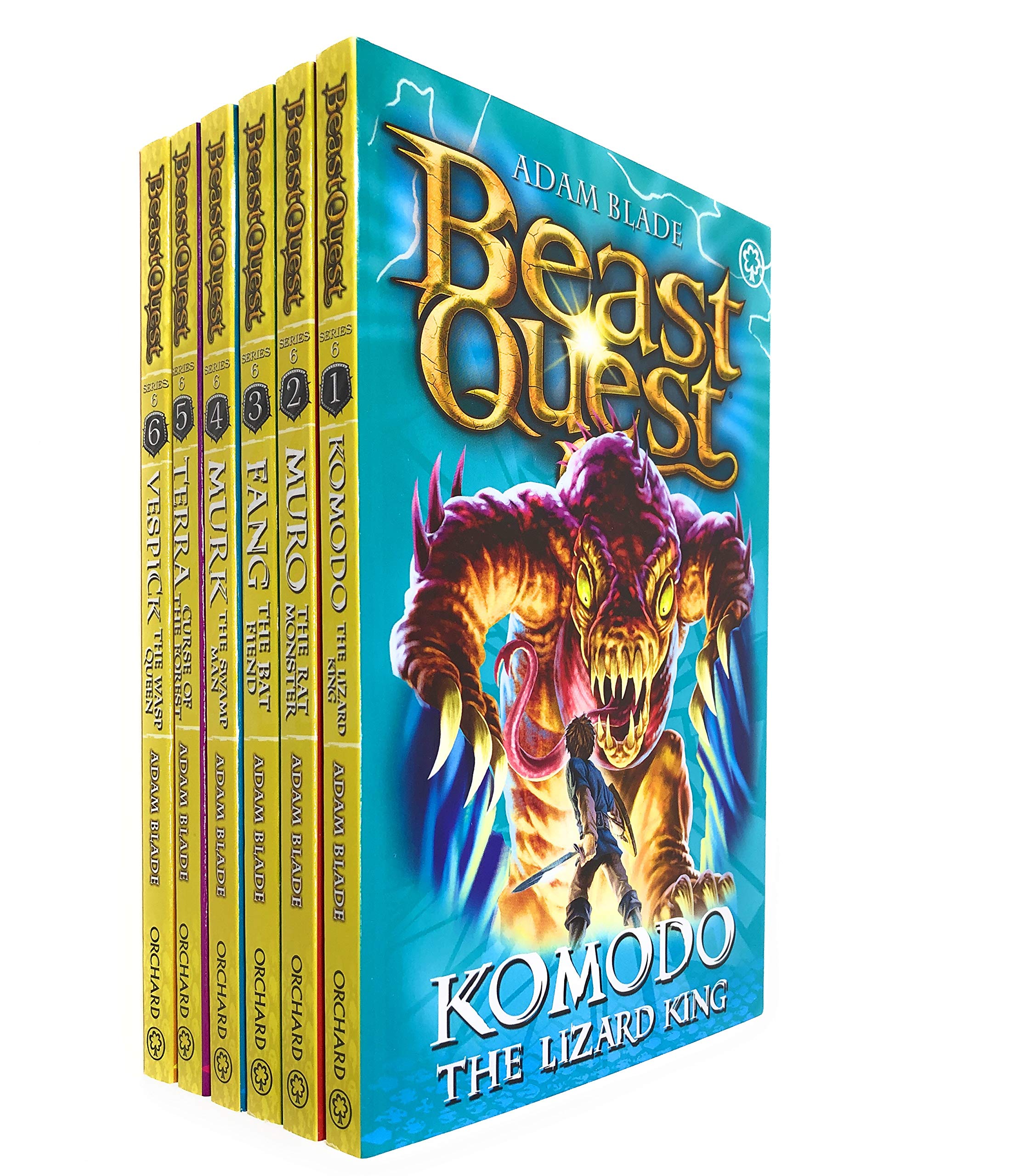 Beast Quest Series 6 The World of Chaos 6 Books Collection Set (Books 31-36) by Adam Blade - Paperback - Ages 7-9