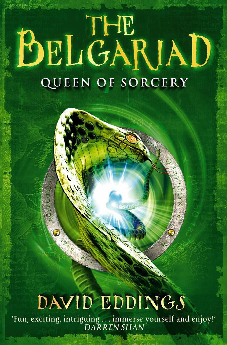 The Belgariad Series by David Eddings - stacked paperback books collection set