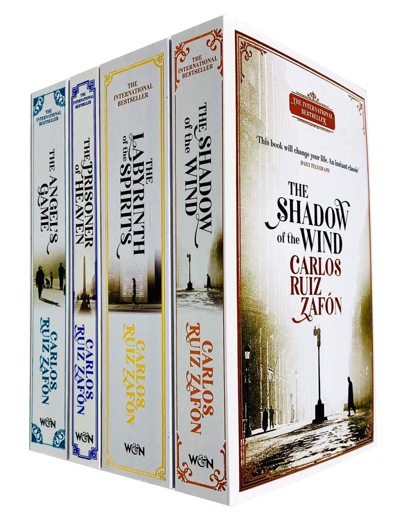 The Cemetery of Forgotten Books by Carlos Ruiz Zafon - 4 Book Collection Set - Paperback - Shadow of the Wind, Angel's Game, Prisoner of Heaven, Labyrinth of the Spirits