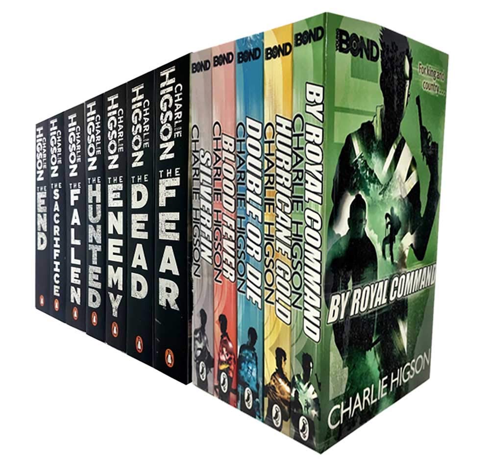 Charlie Higson The Enemy and Young Bond Series 12 Books Collection Set - Paperback - includes The Enemy, The Dead, The Fear, The Sacrifice, The Fallen, The Hunted, The End, SilverFin, Blood Fever, Double or Die, Hurricane Gold, By Royal Command - Ages 9-16
