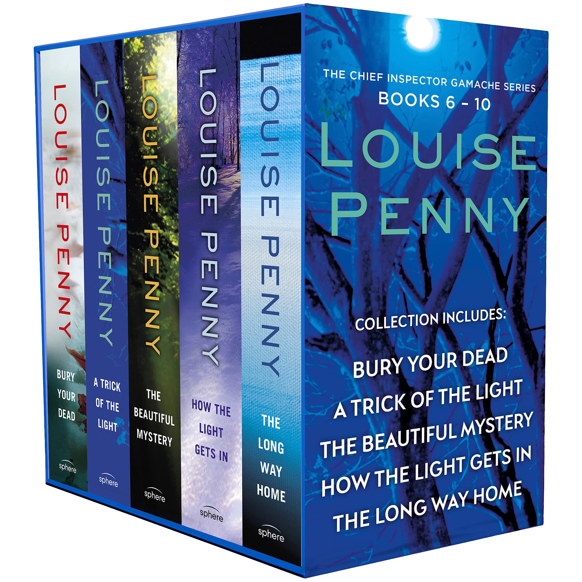 The Chief Inspector Gamache Series Books 6-10 Collection Set by Louise Penny - Paperback Crime Fiction Box Set including Bury Your Dead, A Trick of the Light, The Beautiful Mystery, How the Light Gets In and The Long Way Home
