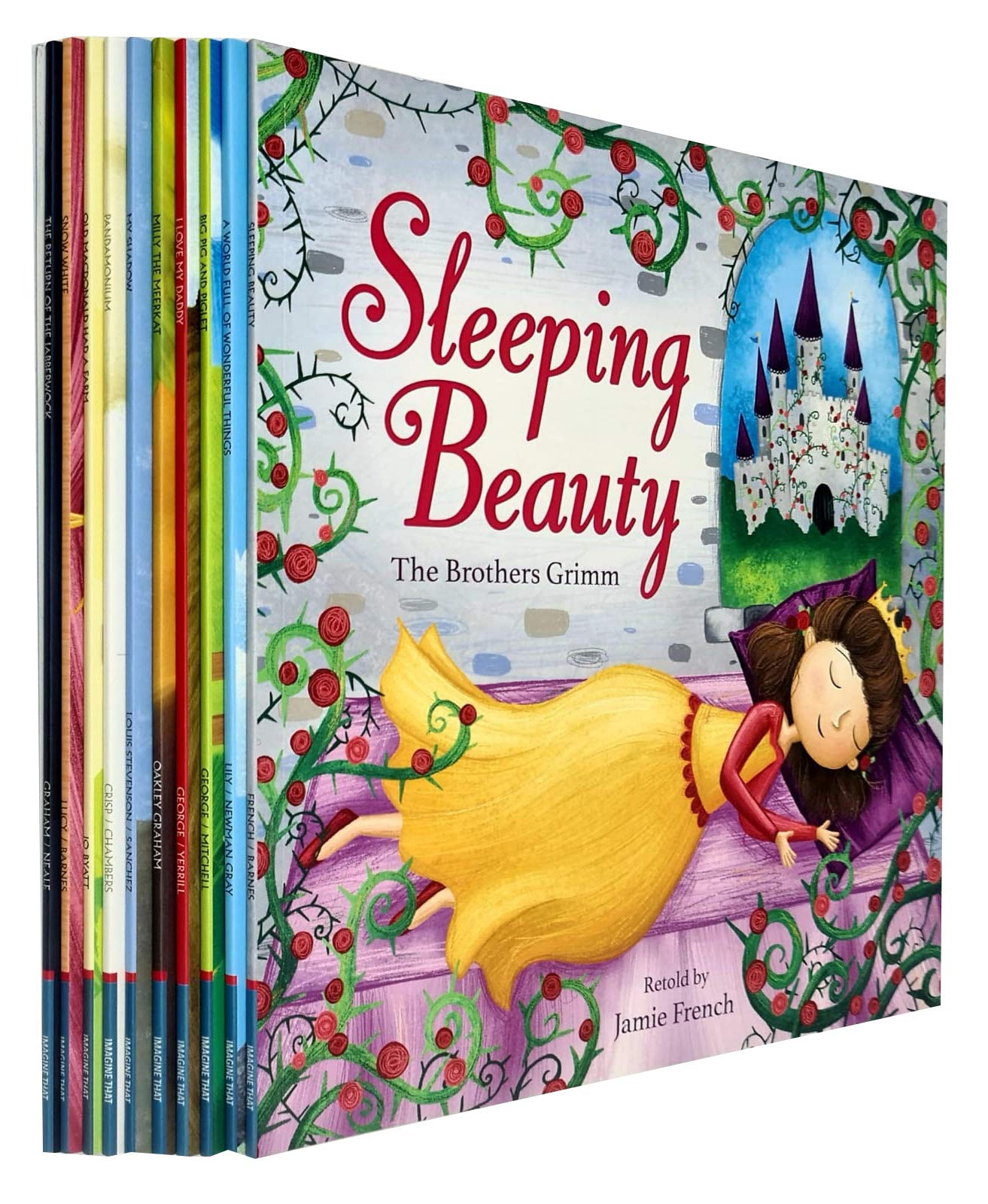Children Picture Storybooks 10 Books Collection Set including Sleeping Beauty and Snow White, paperback, ages 3-7