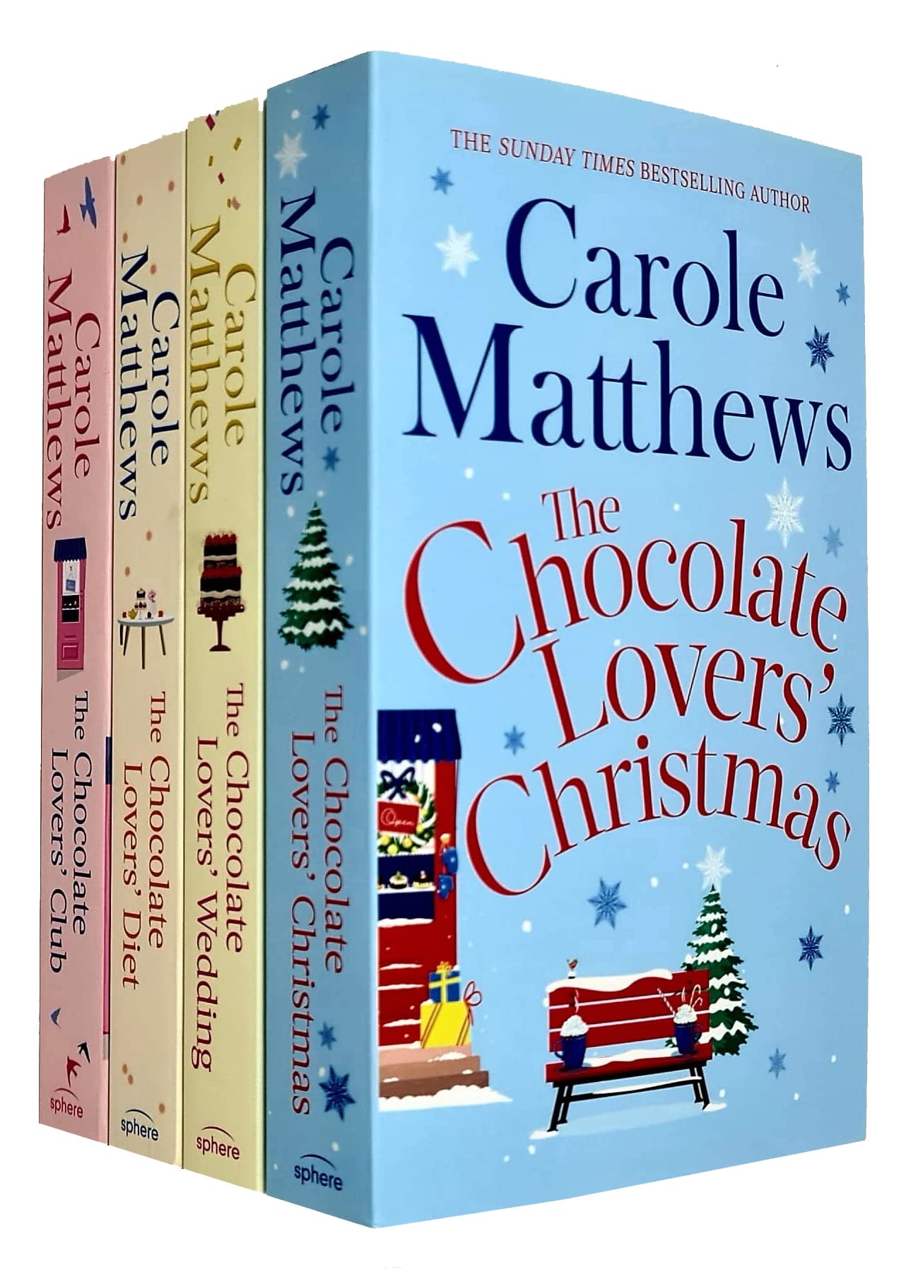 Carole Matthews Chocolate Lovers' Club Series 4 Book Paperback Collection Set - Club, Diet, Christmas & Wedding