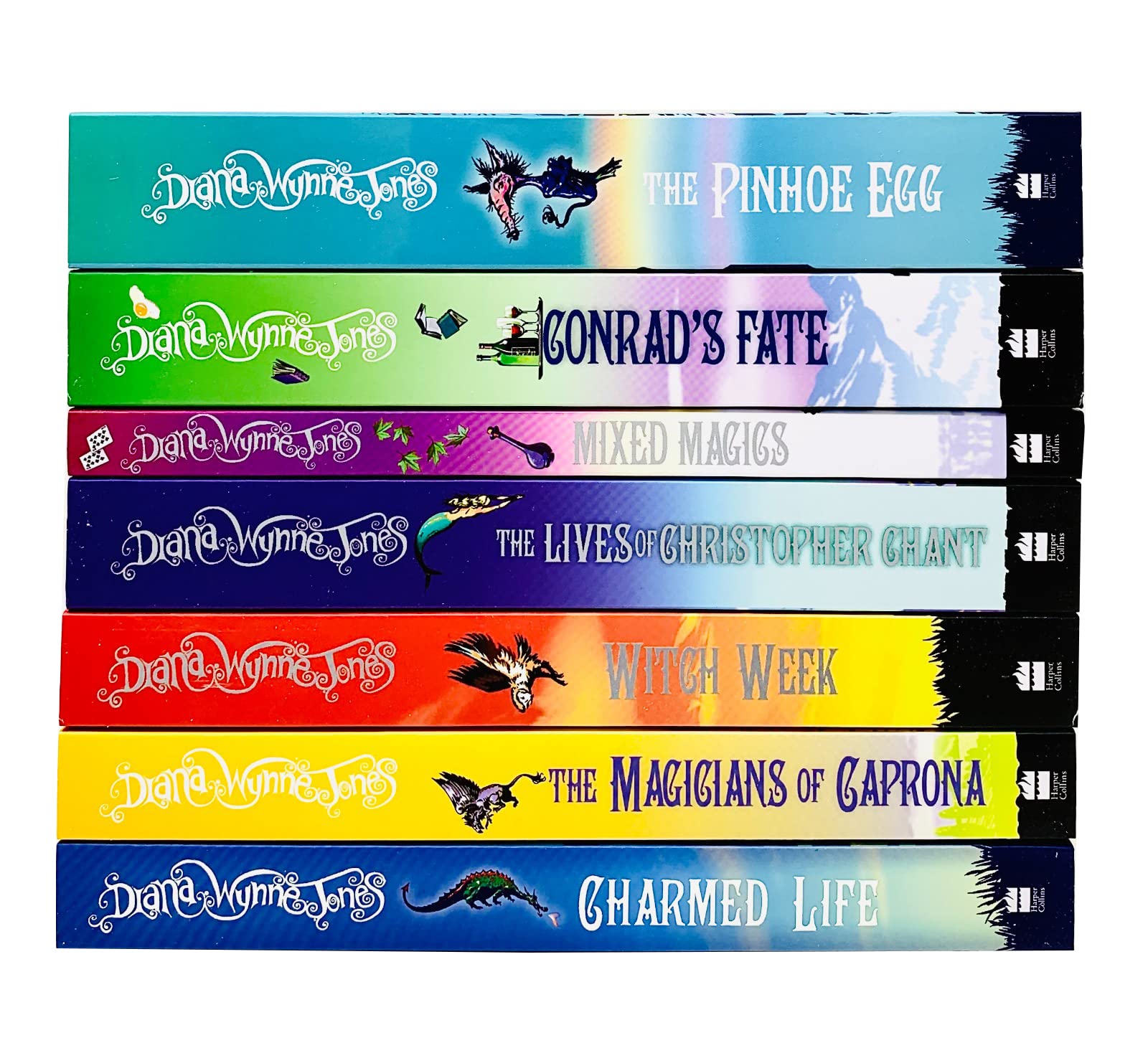 Chrestomanci Series 7 Books Collection Set by Diana Wynne Jones - Paperback fantasy books cover detail