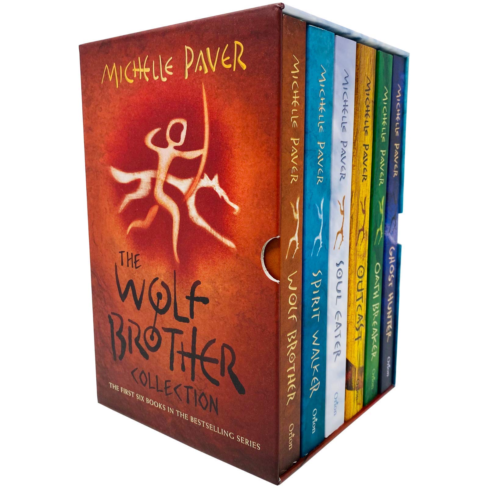 Chronicles of Ancient Darkness Wolf Brother Collection 6 Books Box Set by Michelle Paver - Paperback edition for ages 8-12