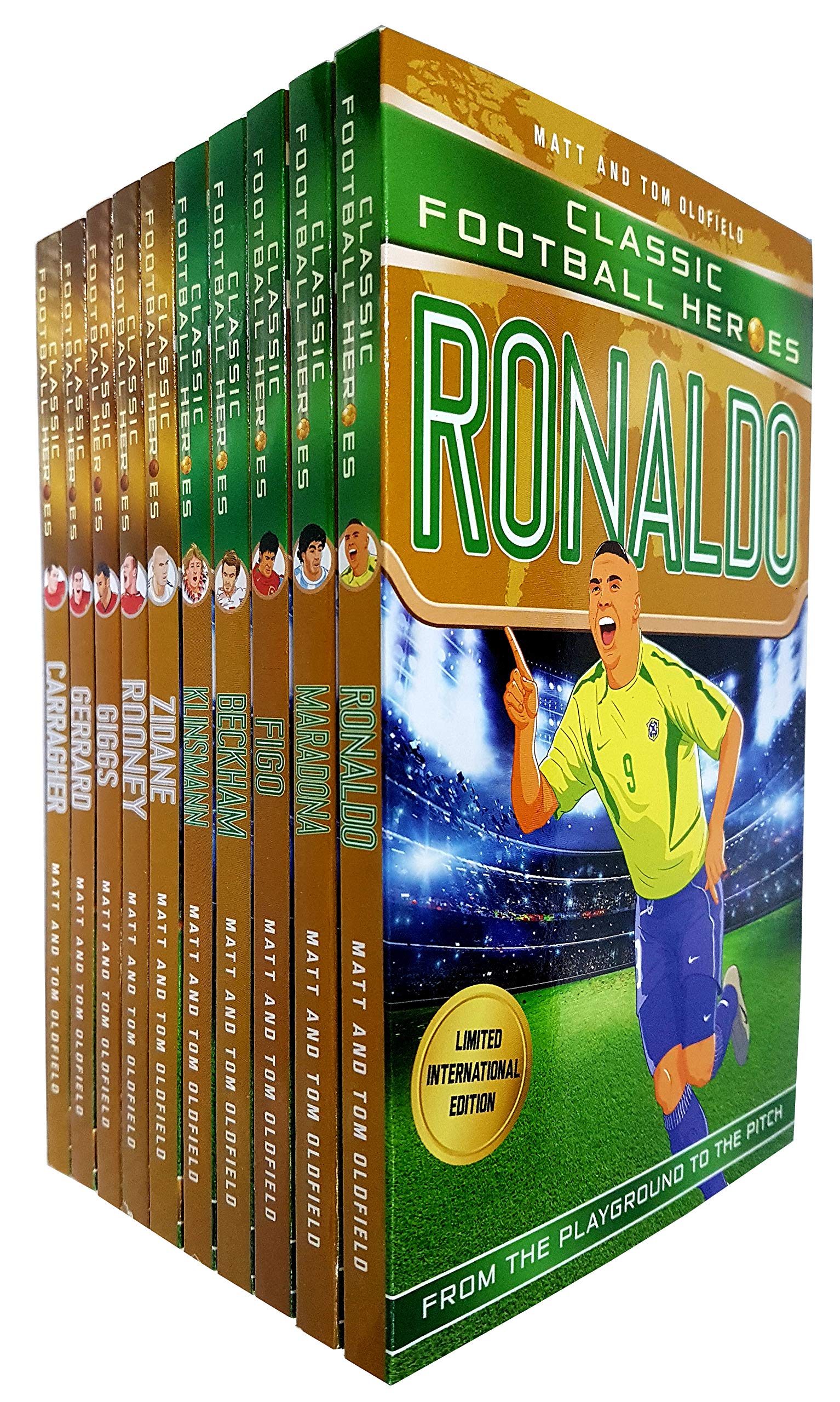 Classic Football Heroes Legend Series 10 Books Collection Set by Matt & Tom Oldfield - Paperback - Ages 7-12