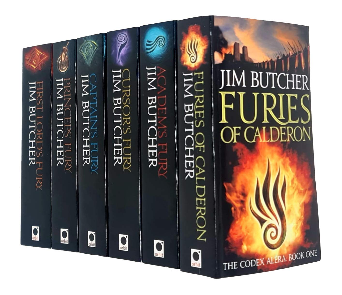 Codex Alera Series 6 Books Collection Set by Jim Butcher - Fantasy Paperback featuring Cursor's Fury
