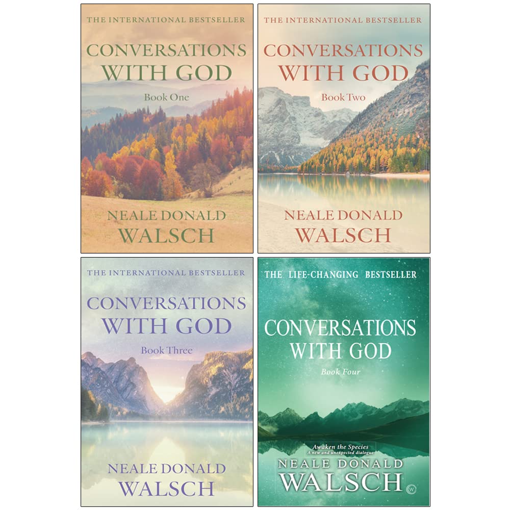 Conversations with God Series Books 1-4 Collection Set by Neale Donald Walsch - Paperback Spiritual Non-Fiction Set