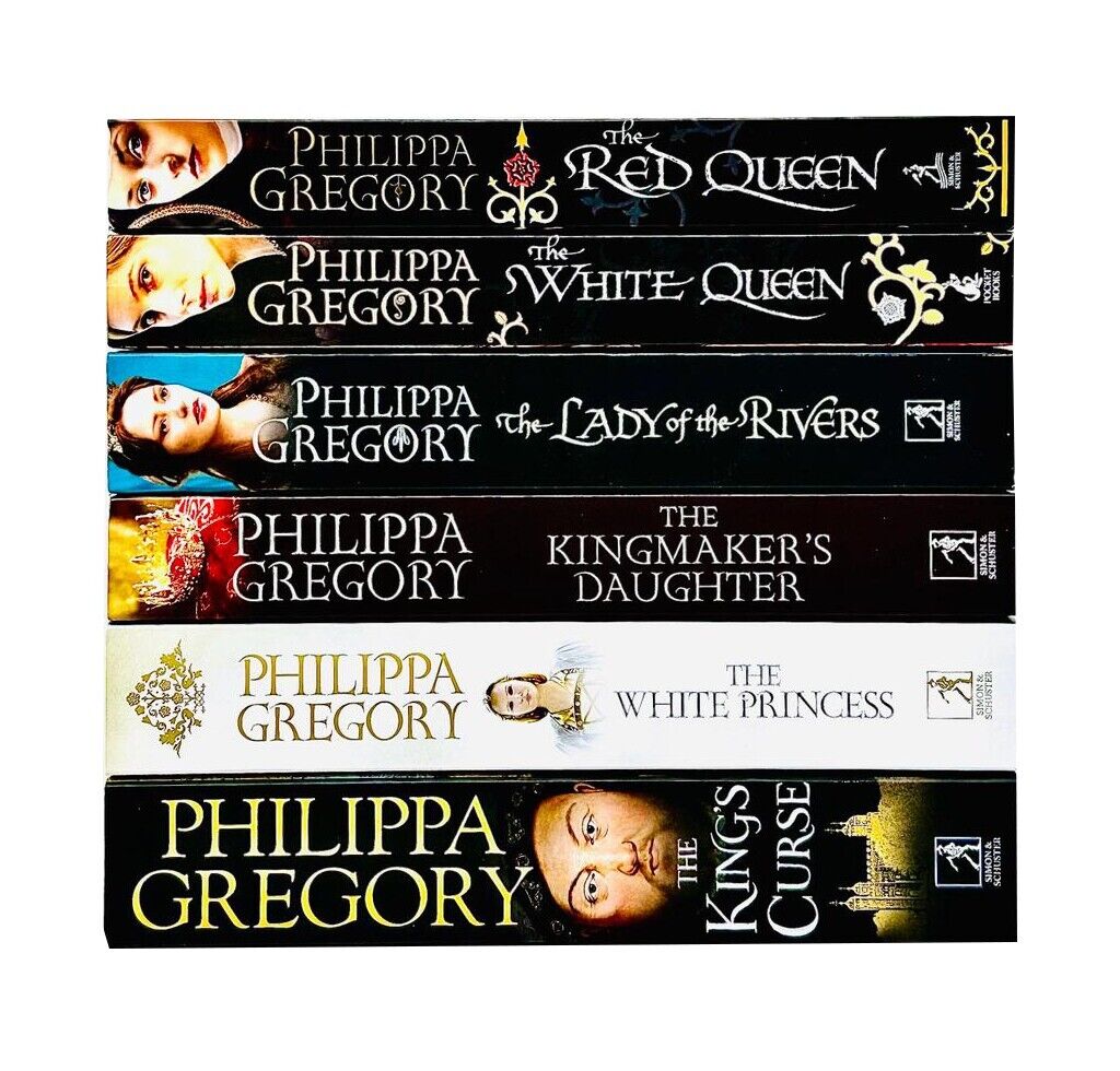 The Cousins' War 6 Book Collection Set by Philippa Gregory - Historical Fiction Paperback - full set spines and covers
