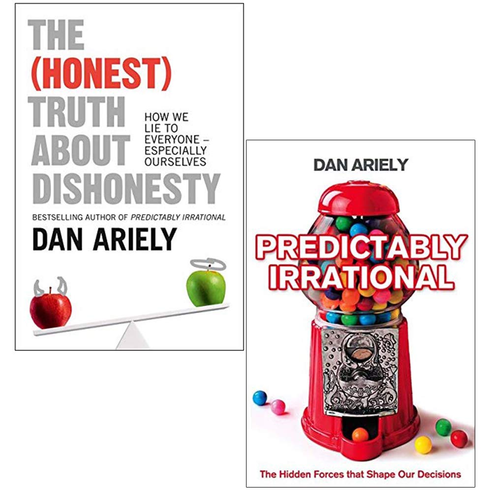 Dan Ariely 2 Books Collection Set - Predictably Irrational and The Honest Truth About Dishonesty - New Paperback Non Fiction Bundle