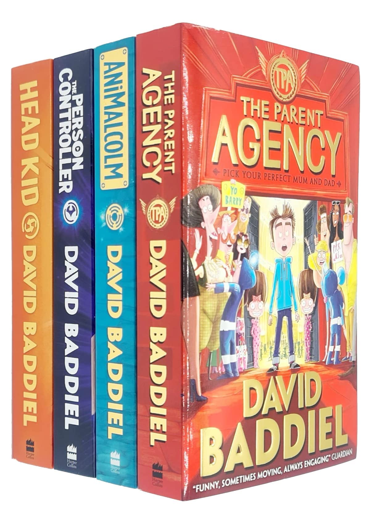 David Baddiel Collection 4 Books Set - The Parent Agency, AniMalcolm, The Person Controller, Head Kid - Paperback