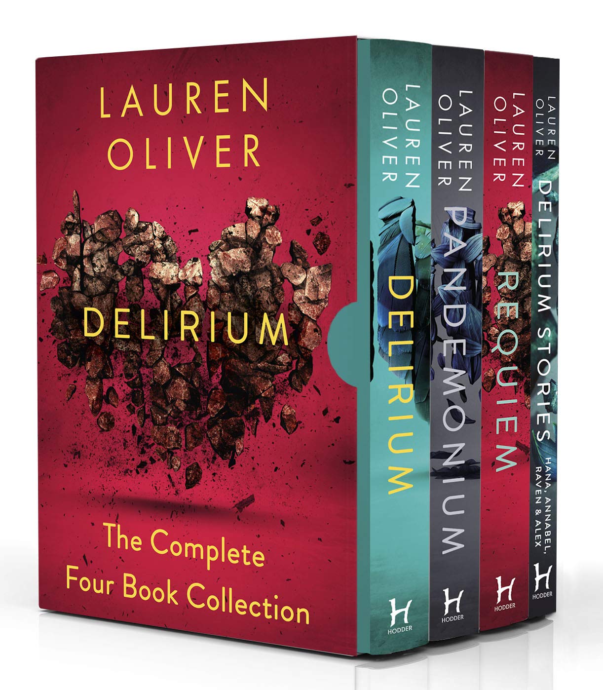 Delirium Series 4 Books Collection Set by Lauren Oliver - Delirium, Pandemonium, Requiem & Delirium Stories - YA Paperback Box Set