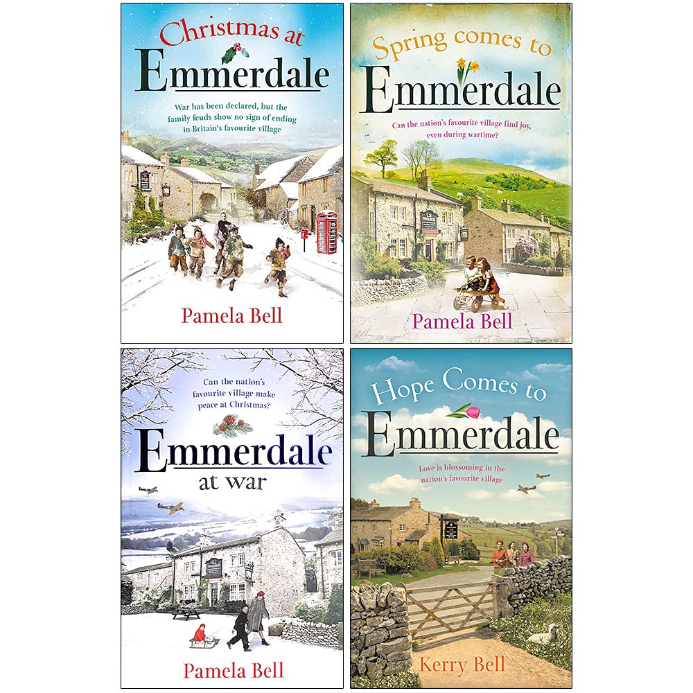 Emmerdale Book Series Books 1-4 Collection Set by Pamela & Kerry Bell - Paperback Historical Fiction Wartime Saga