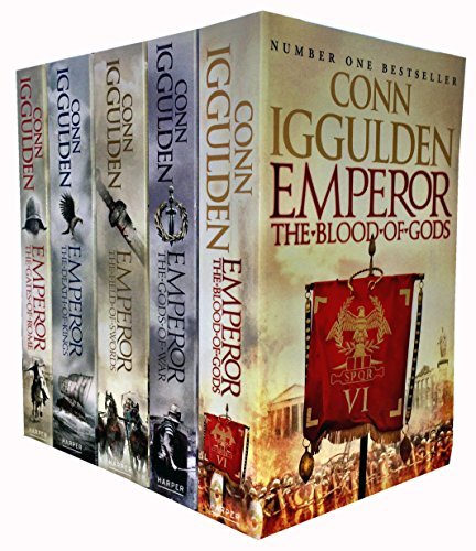 Emperor Series by Conn Iggulden 5 Books Collection Set paperback - The Gates of Rome, The Death of Kings, The Field of Swords, The Gods of War, The Blood of Gods - historical fiction for adults