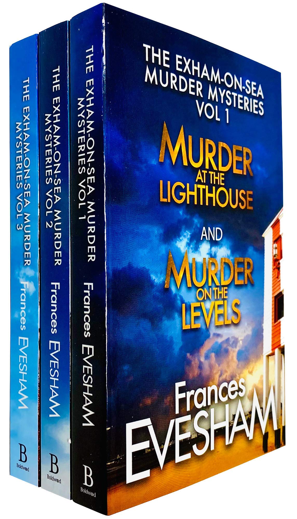 Exham-on-Sea Murder Mysteries Volume 1-3 by Frances Evesham - 6 titles in 3 paperback books cosy crime collection set