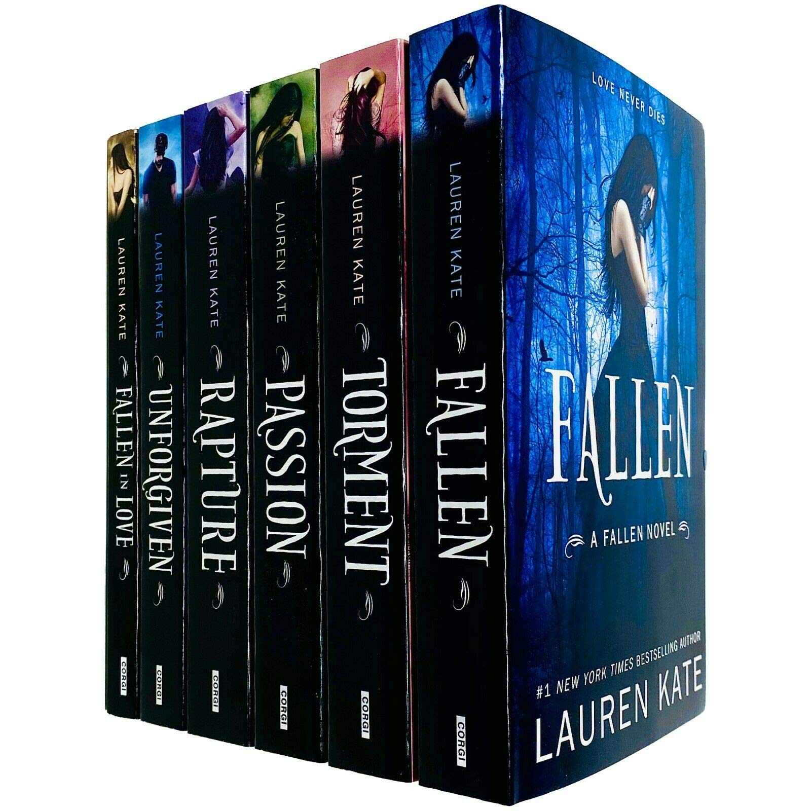 Fallen Series by Lauren Kate 6 Books Collection Set - Fallen, Torment, Passion, Rapture, Unforgiven, Fallen in Love - Young Adult Paperback