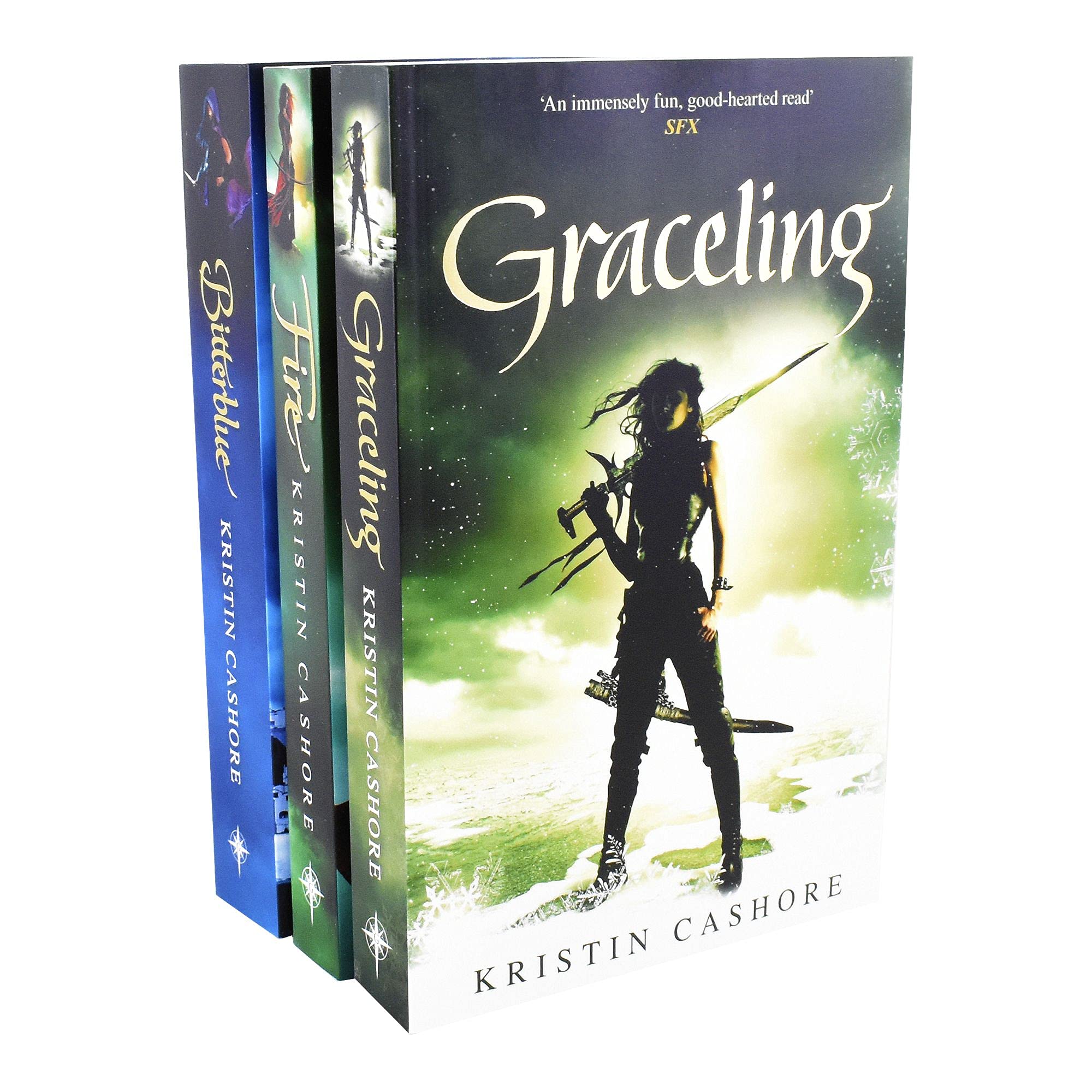 Graceling Realm Series 3 Books Collection Set by Kristin Cashore - Graceling, Fire, Bitterblue - Paperback Young Adult Fantasy