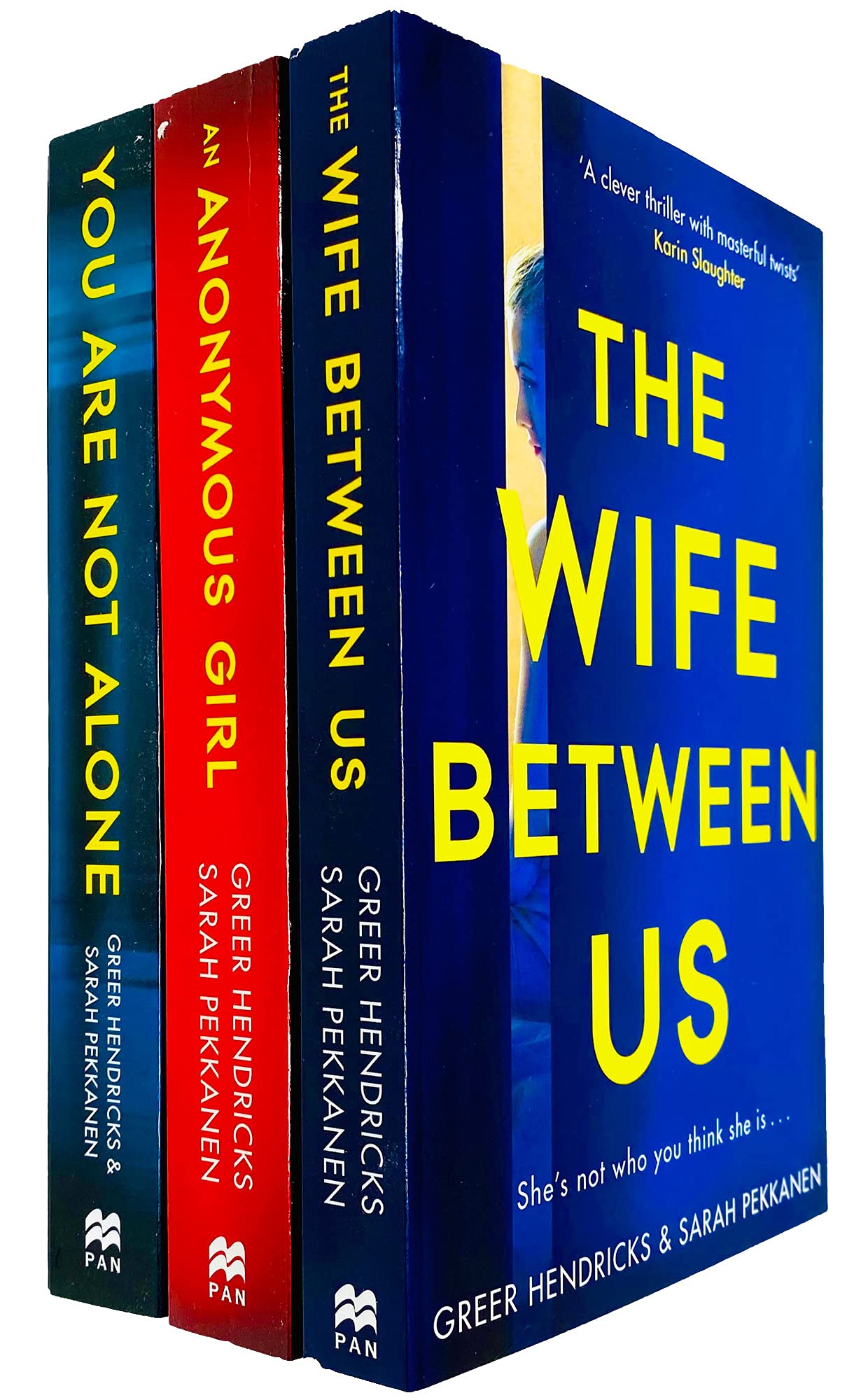 Greer Hendricks & Sarah Pekkanen 3 Books Collection Set - The Wife Between Us, An Anonymous Girl, You Are Not Alone - Adult Paperback
